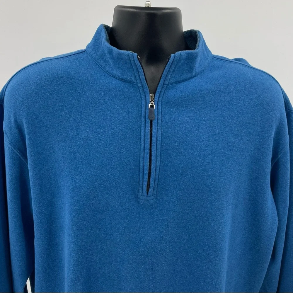 Peter Millar Melange 1/4 Zip Pullover Sweatshirt Med Blue Men’s Medium M MF16K36